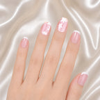 Patterned - Flora Veil - Extra Short Square