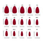 Cat Eye - Red Gem - Medium Almond