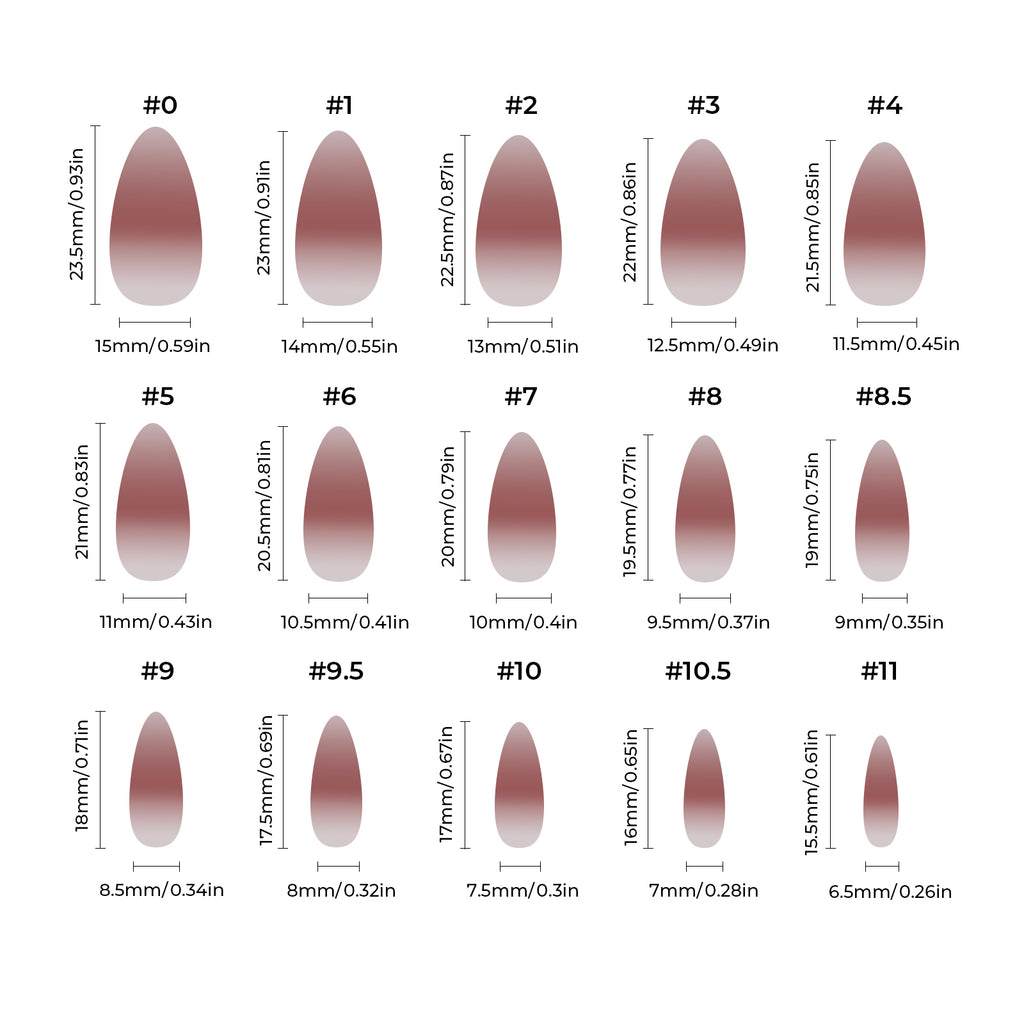 Chrome - Burgundy Blush - Medium Almond