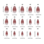 Chrome - Burgundy Blush - Medium Almond