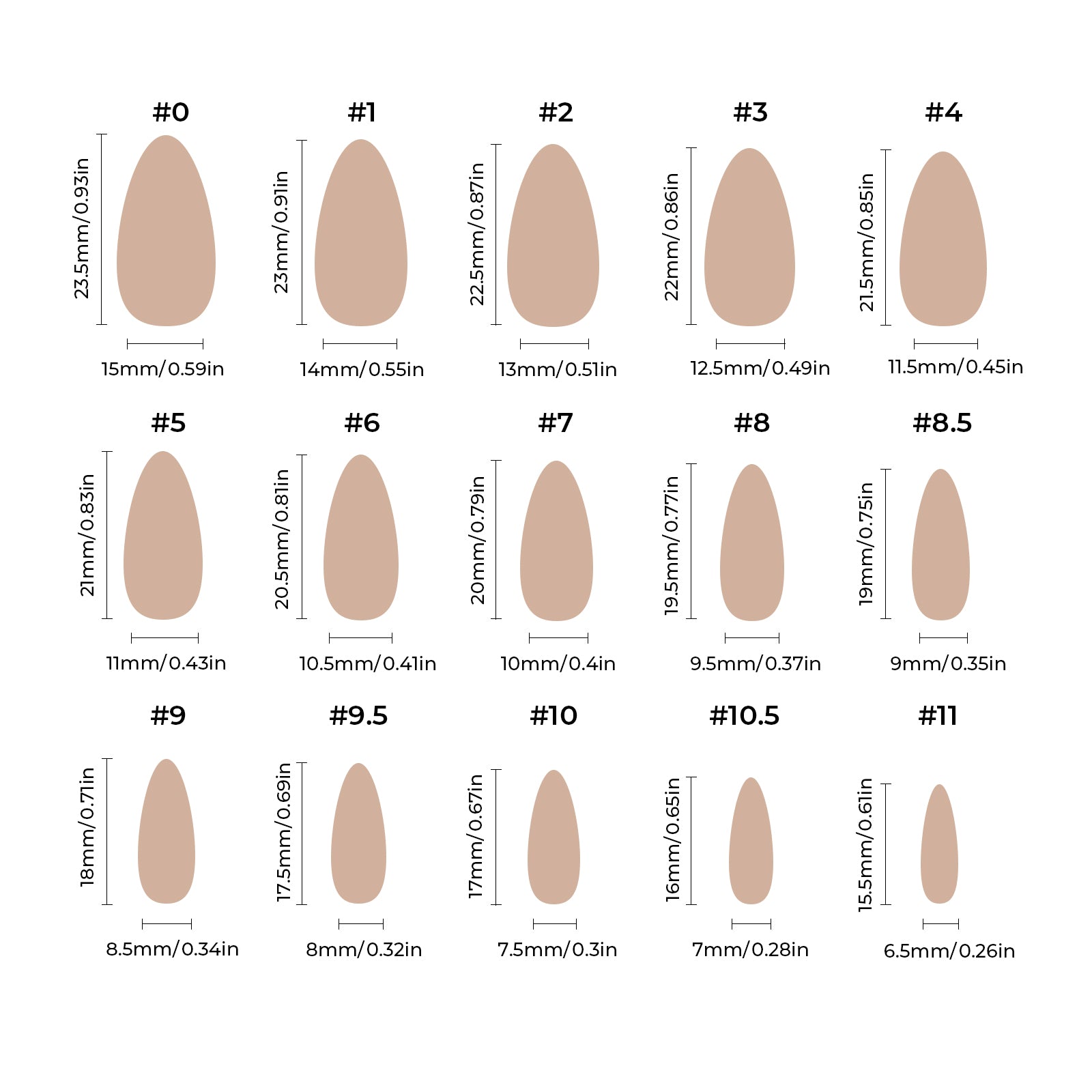 Solid Color - Neutral Nude - Medium Almond