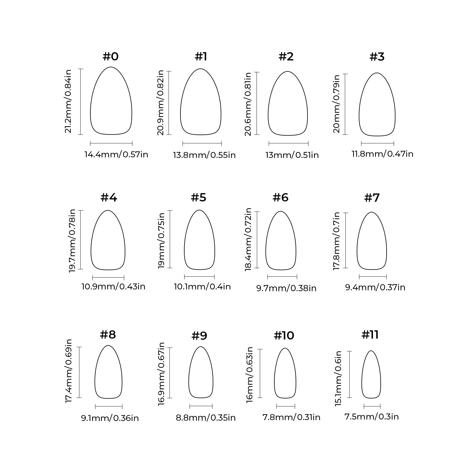 French - Liquid Nacre - Short Almond