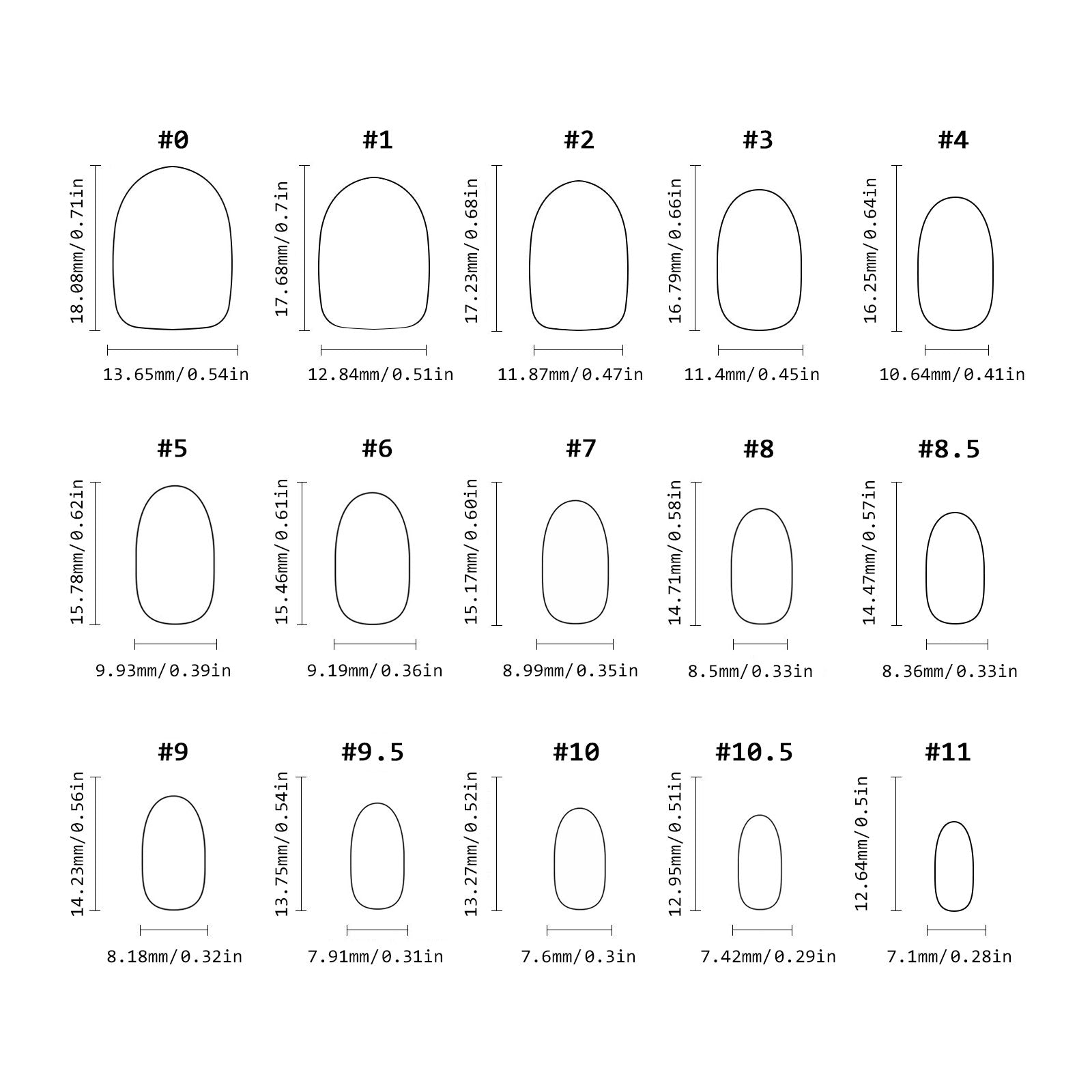 Chrome - Classic French - Short Oval