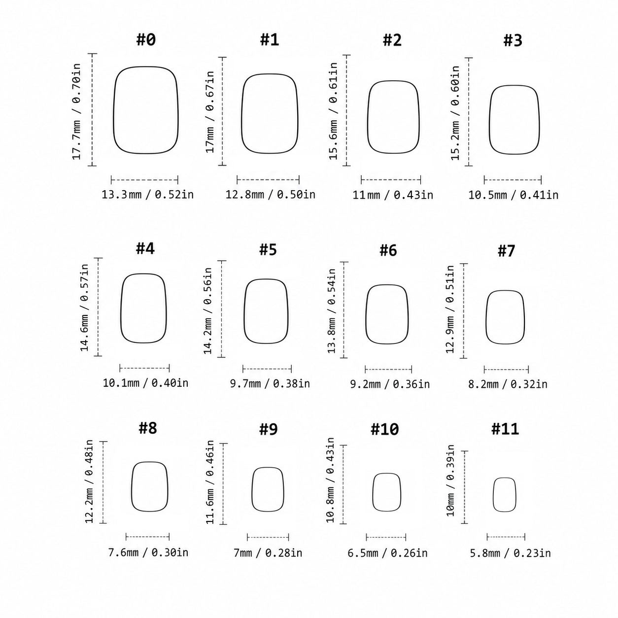 Patterned - Pure Love - Extra Short Squoval